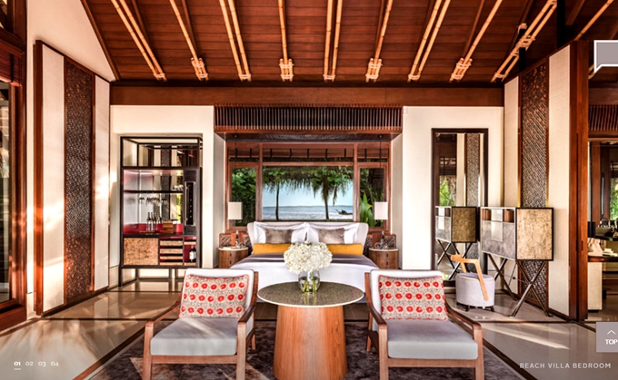 海滩别墅-Beach Villas 房型图片及房间装修风格(唯一岛|唯逸岛|OO岛 One Only Reethi Rah)海岛马尔代夫 